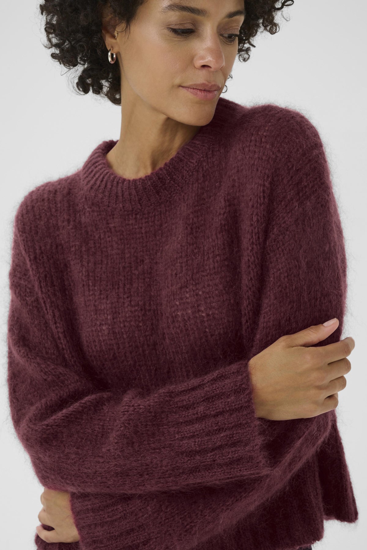 Part Two Sille Tawny Port Knit Jumper