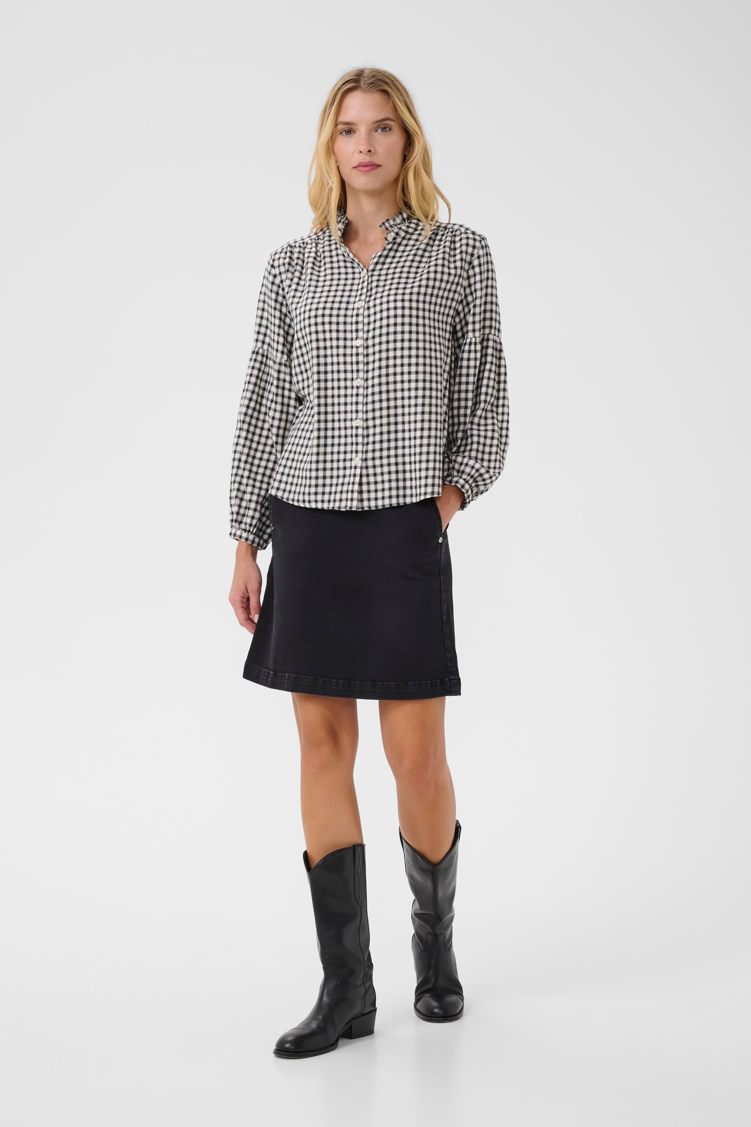 Part Two Samilla Mini Check Blouse