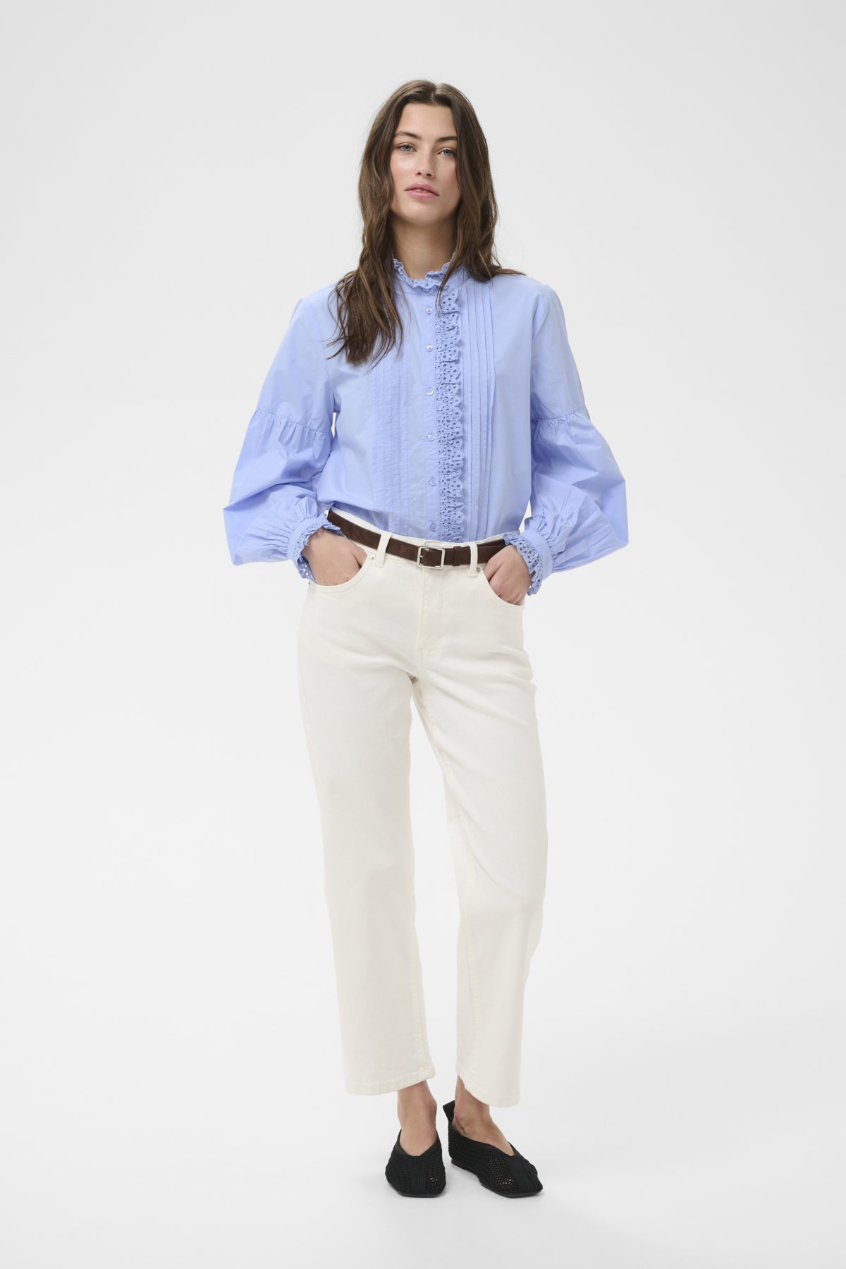 Part Two Anastasja Pale Blue Shirt