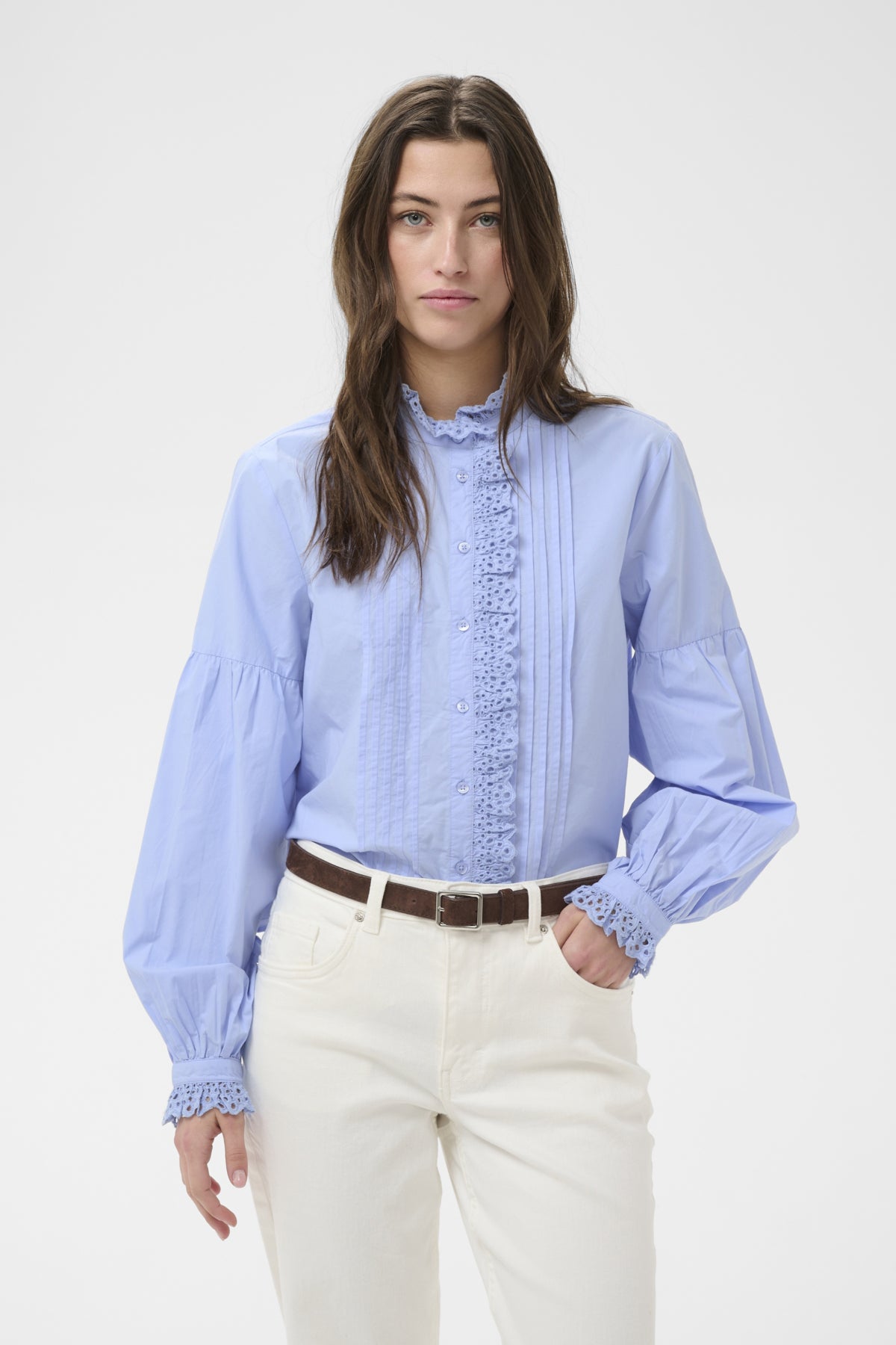 Part Two Anastasja Pale Blue Shirt