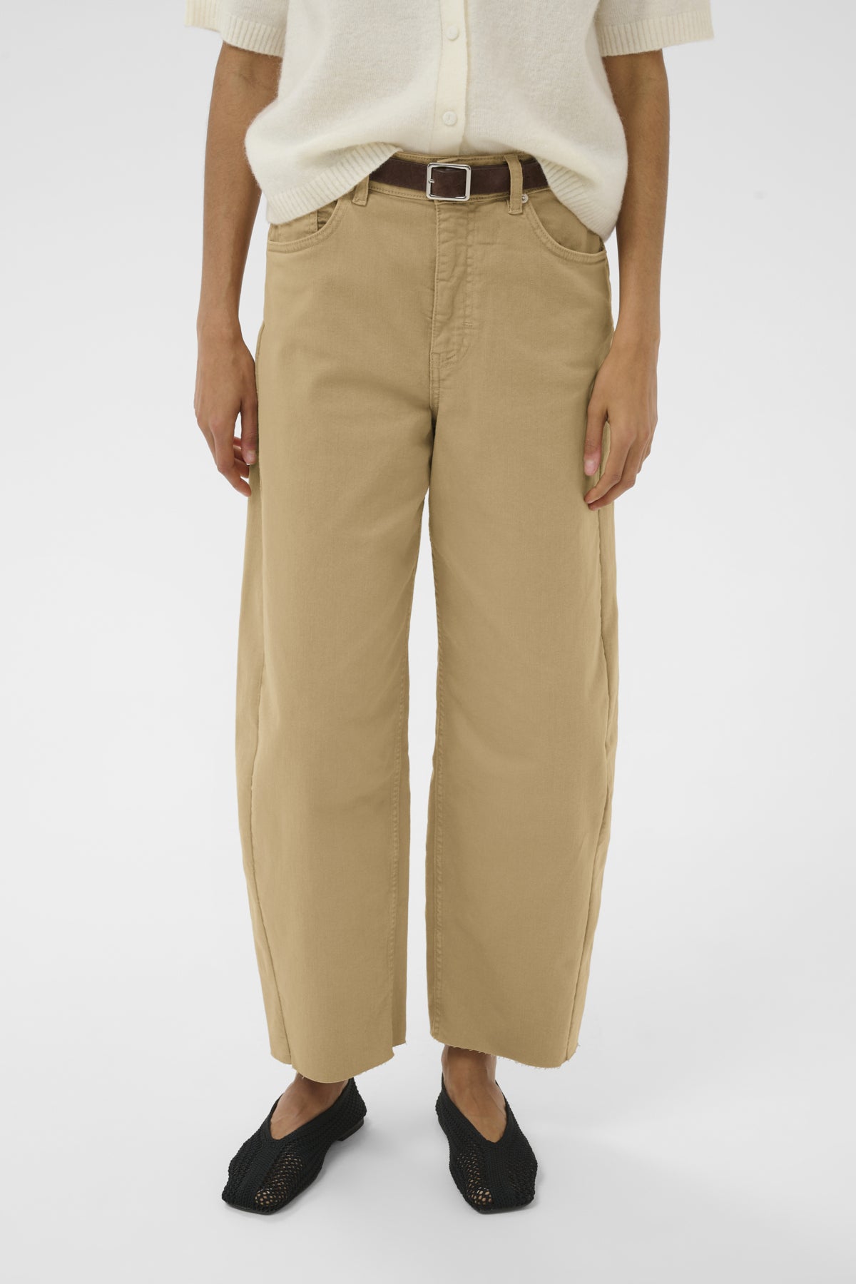 Part Two Adelena Tan Barrel Leg Jeans