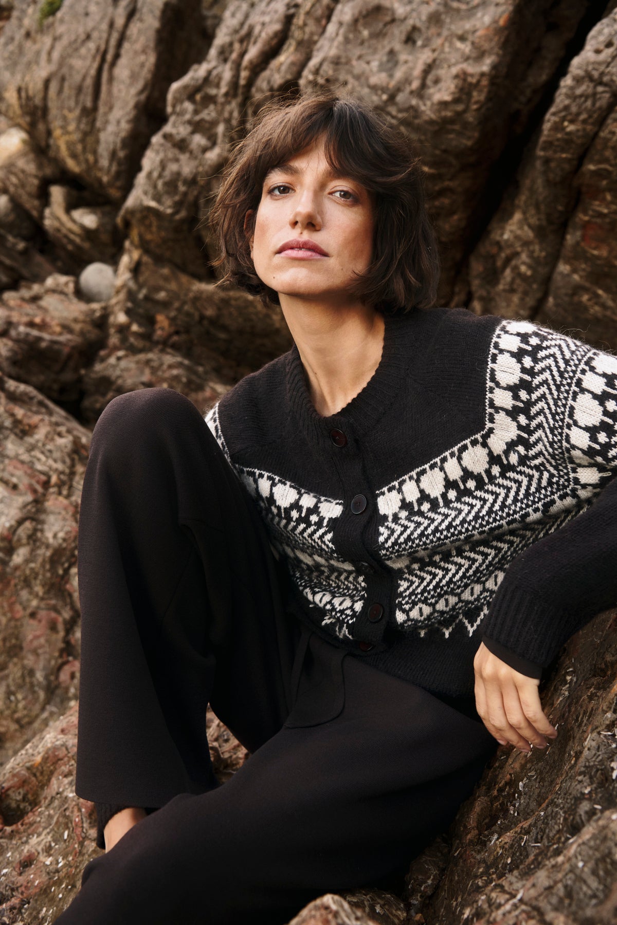 Part Two Charmaine Jaquard Cardigan 