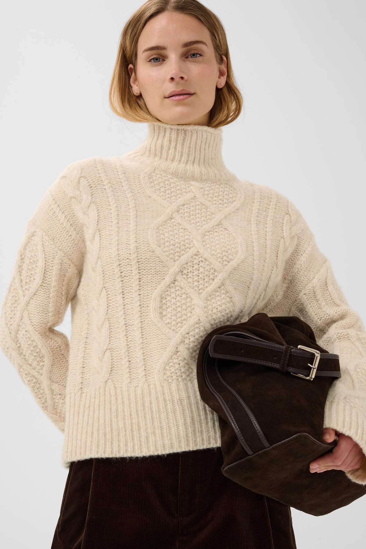 Part Two Channa Cable Knit Sweater