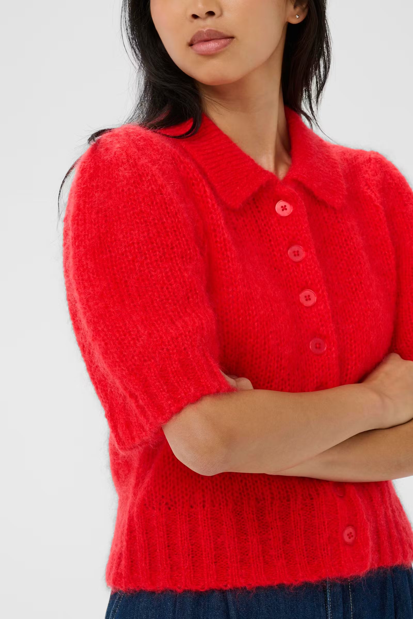 Part Two Vernoni Poppy Red Cardigan