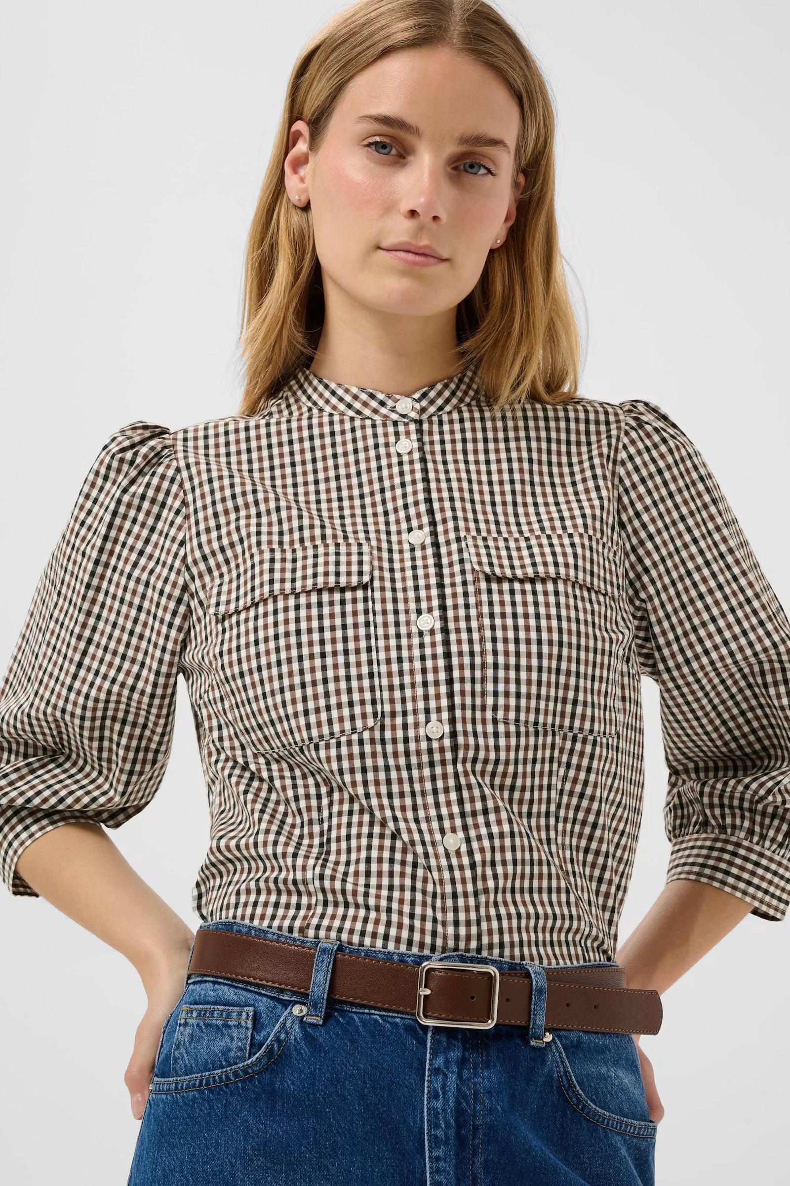 Part Two Chinette Downtown Brown Shirt