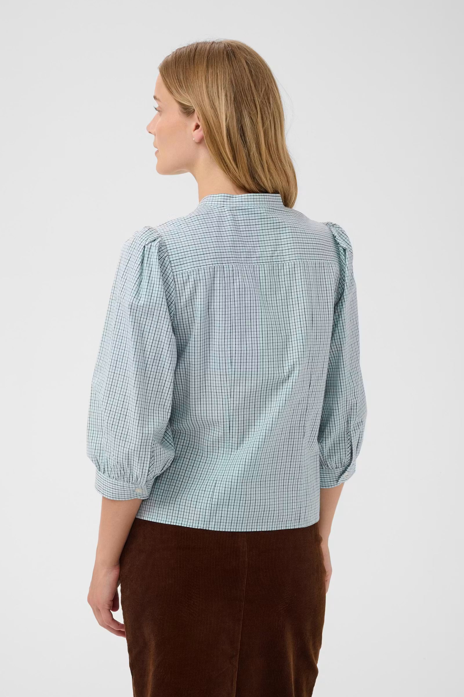 Part Two Chinette Gray Dawn Check Shirt
