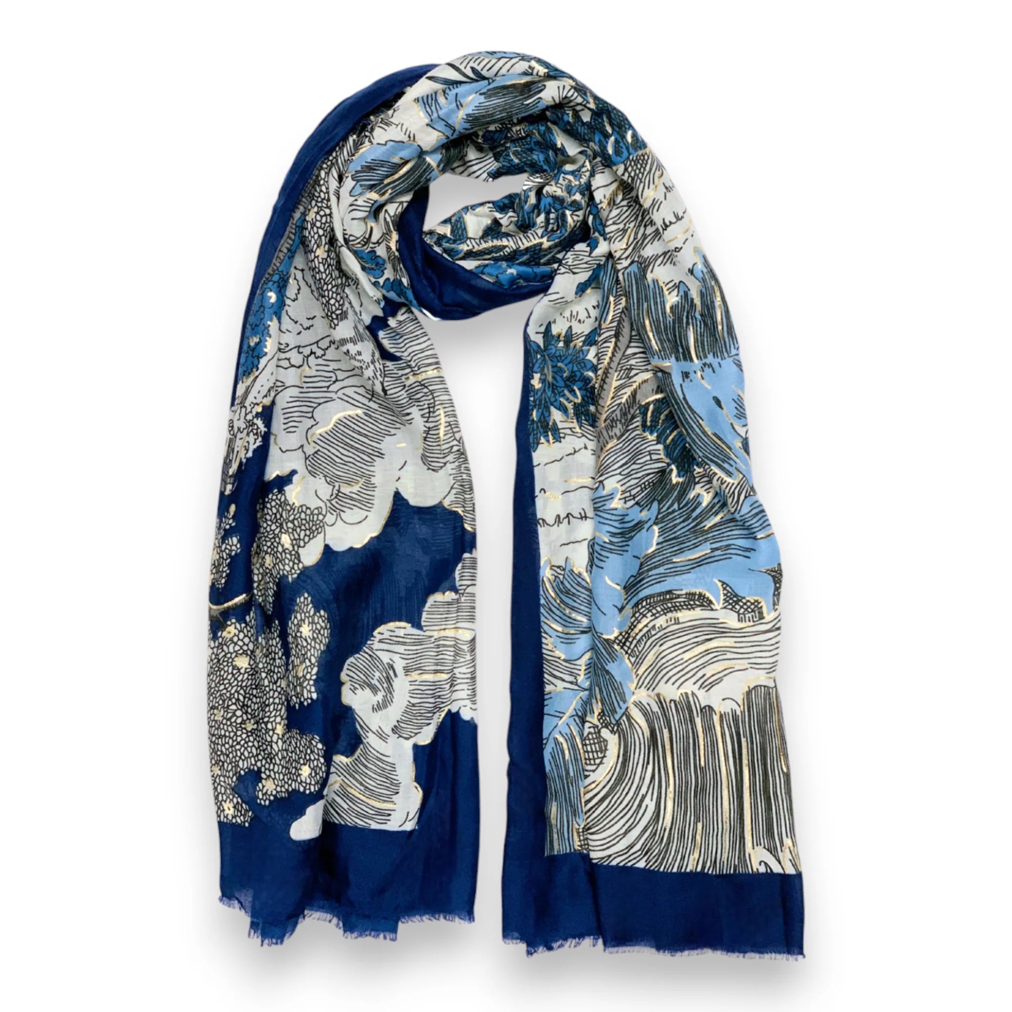 Precious Nature Lake Scarf