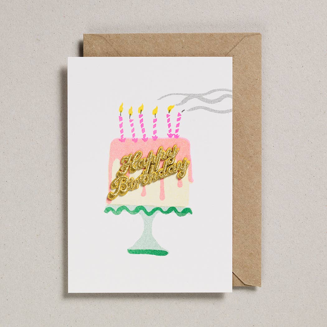 Petra Boase Birthday Cake Greetings Card
