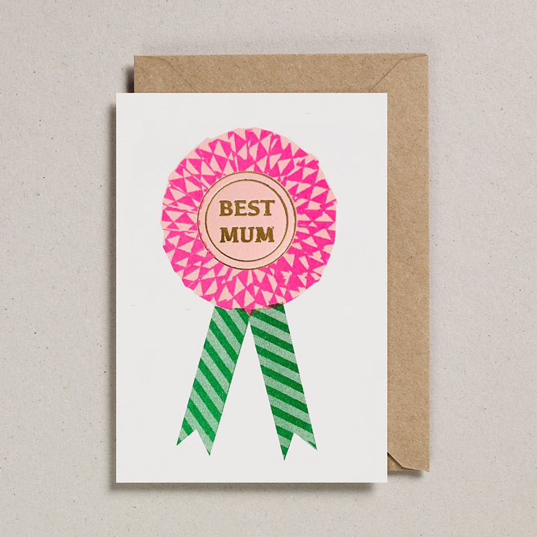 Petra Boase Mum Pink Rosette Card