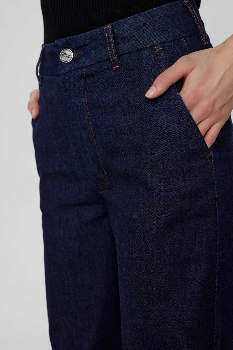 Numph Nuamber Dark Denim Pant