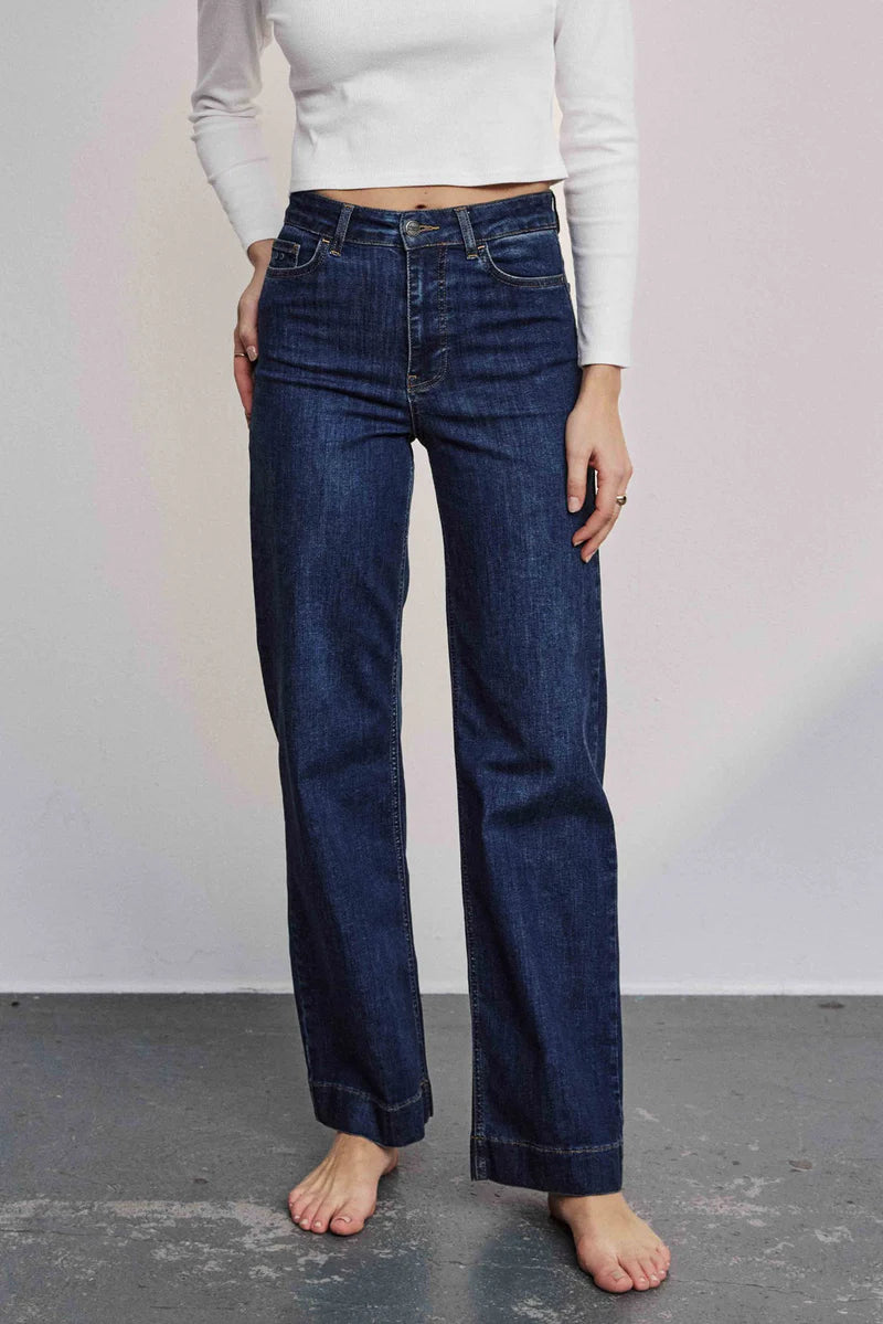 Numph Nuparis Dark Blue Long Jeans