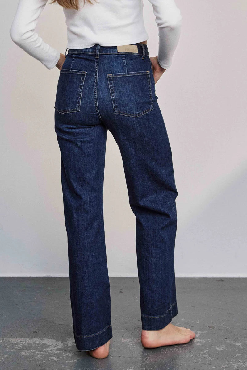 Numph Nuparis Dark Blue Long Jeans