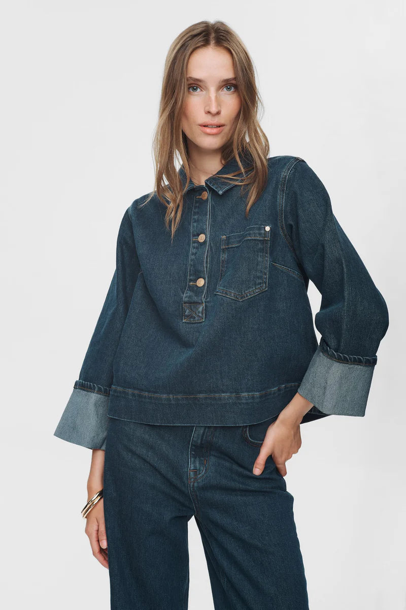 Numph Nutoronto Dark Denim Shirt
