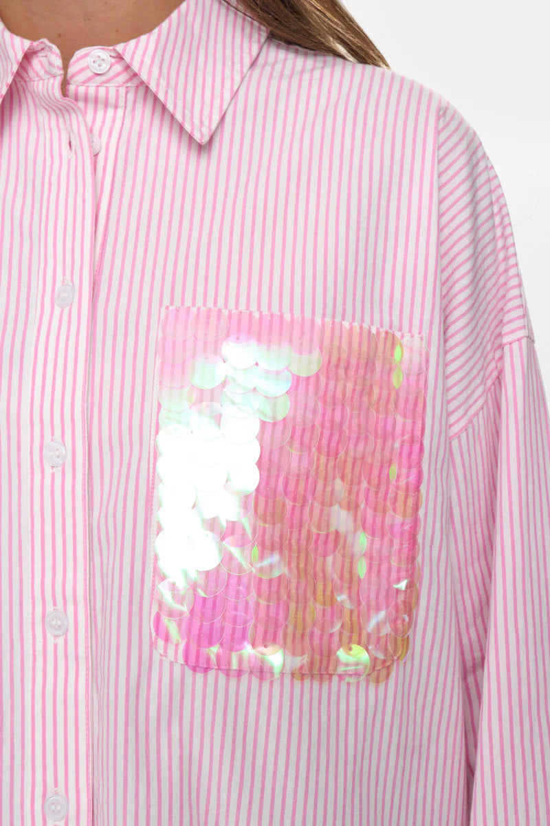 Numph Nudarmi Fuschsia Pink Shirt