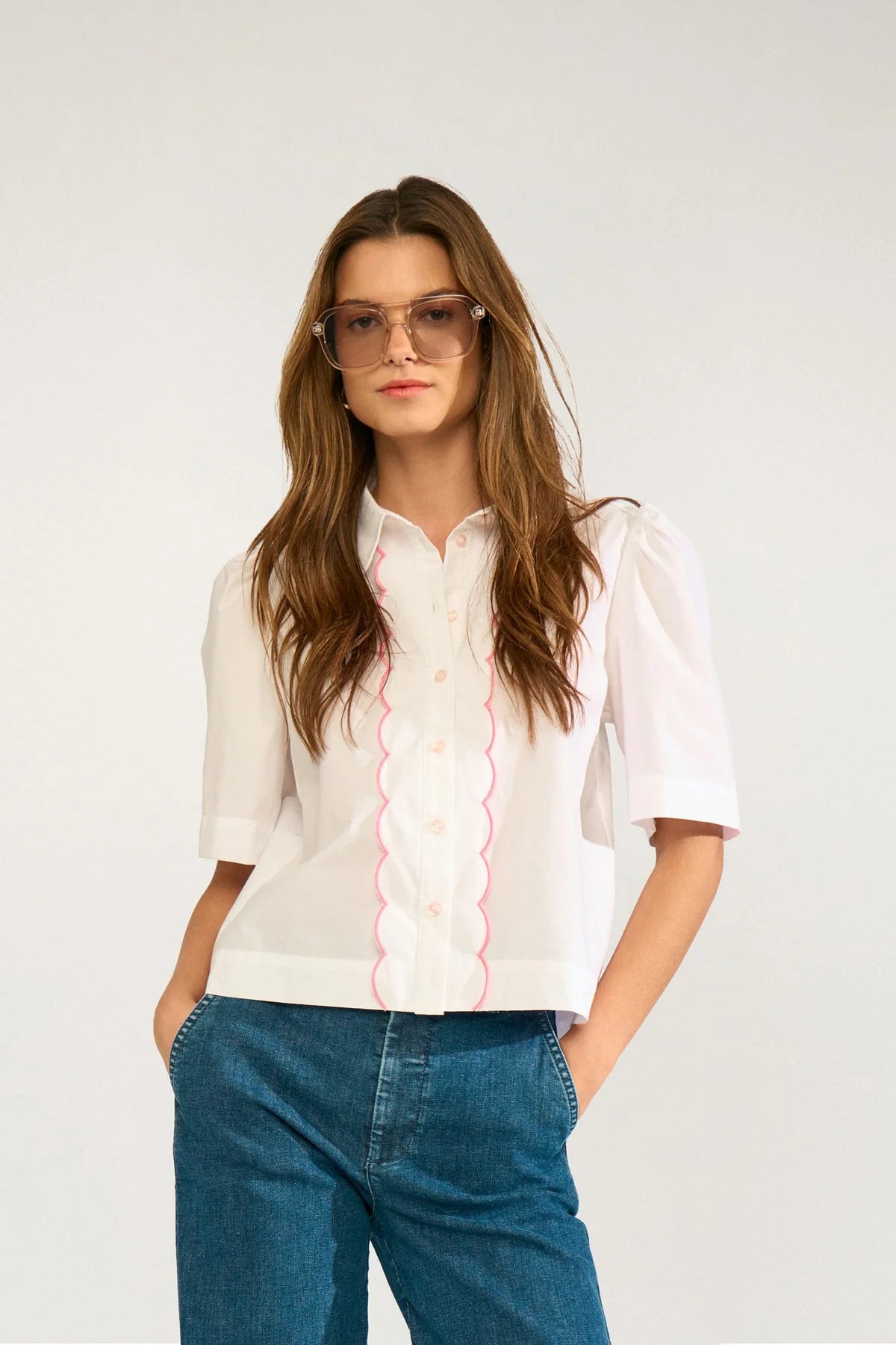 Numph Bright White Nussiena Shirt