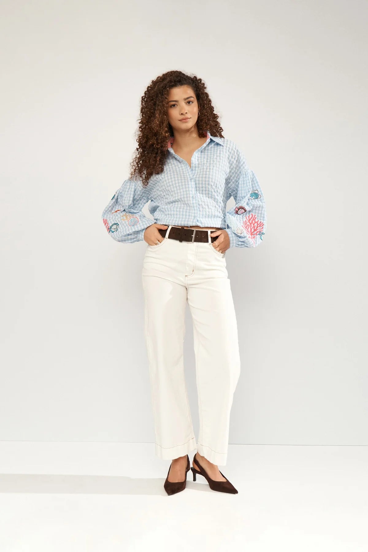 Numph Nusurfer Placid Blue Shirt