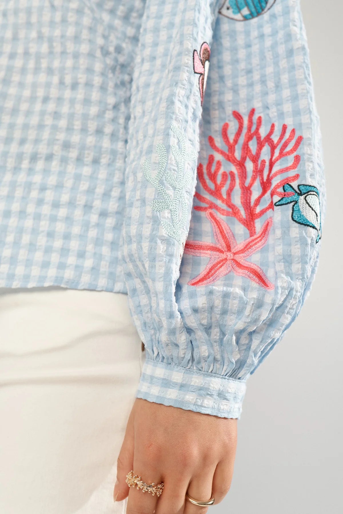 Numph Nusurfer Placid Blue Shirt
