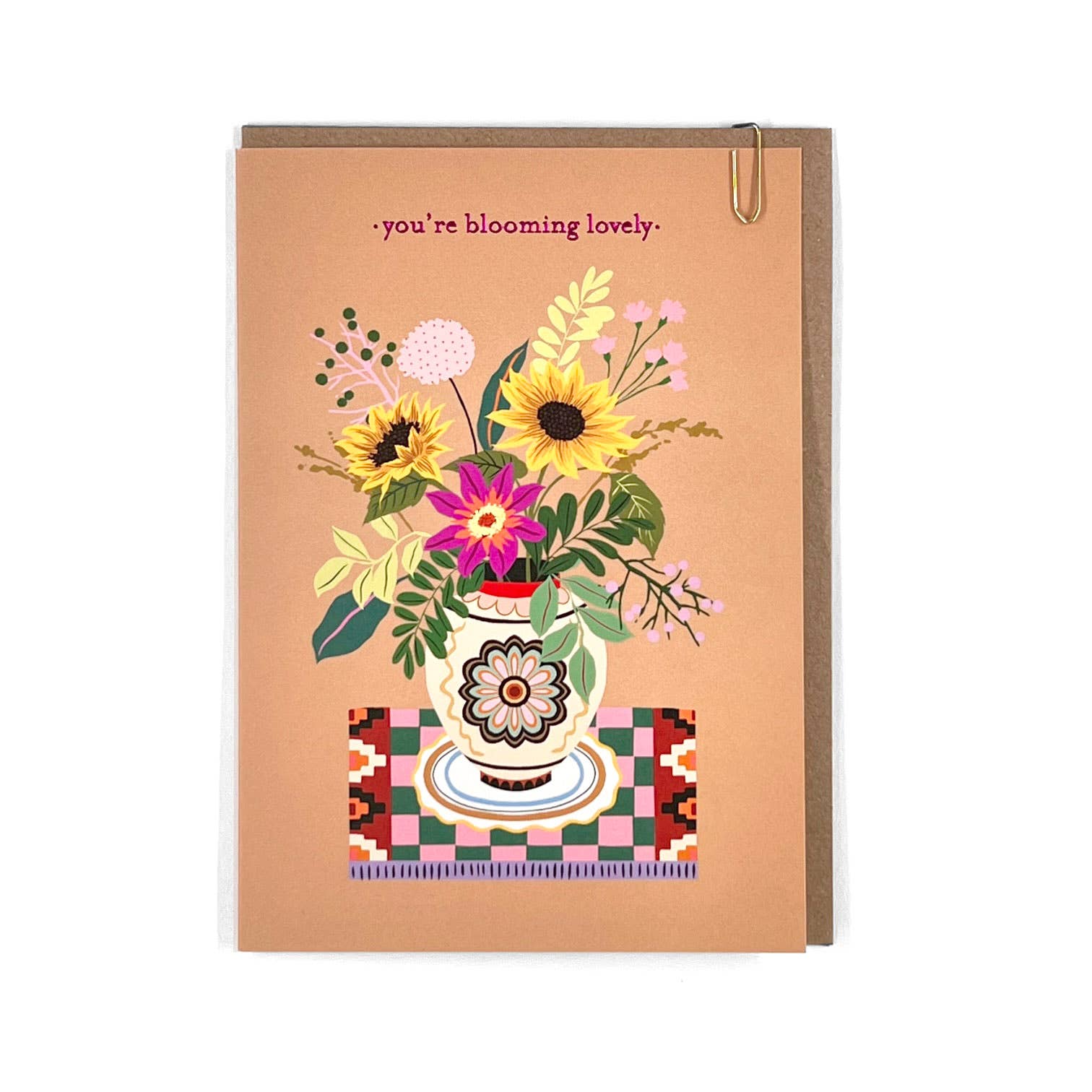 Objet ‘You’re Blooming Lovely’ Greeting Card