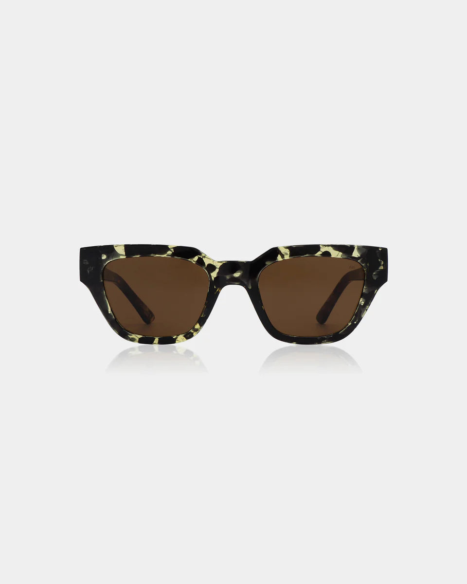 A.Kjaerbede Kaws Black/ Yellow Tortoise Sunglasses