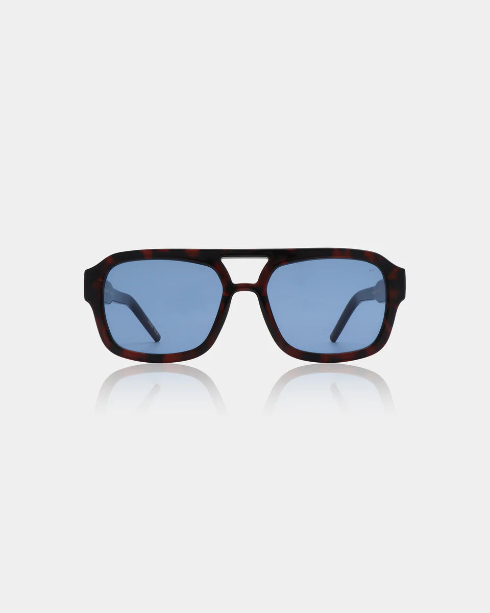 A.Kjaerbede Kaya Demi Tortoise Blue Sunglasses