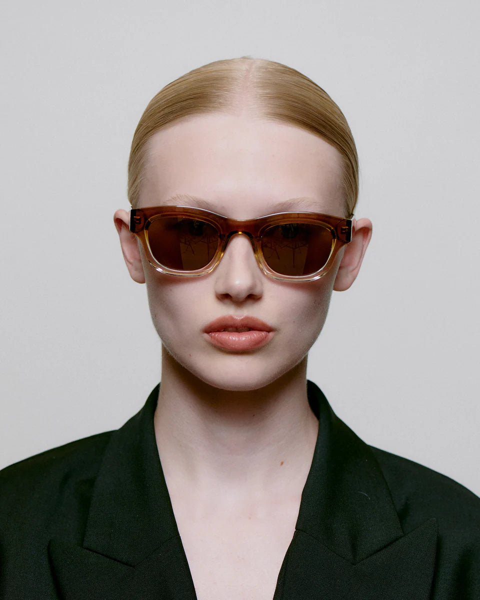A.Kjaerbede Lilly Smoke Champagne Sunglasses 
