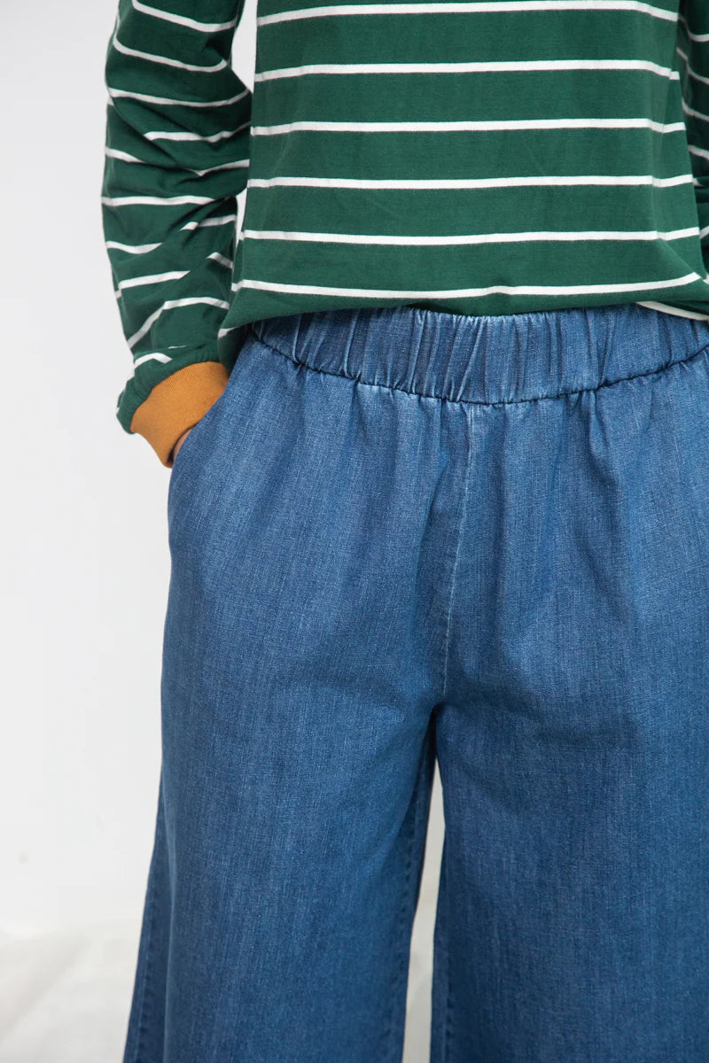 Beaumont Organic Evora-Leigh Mid Blue Trouser