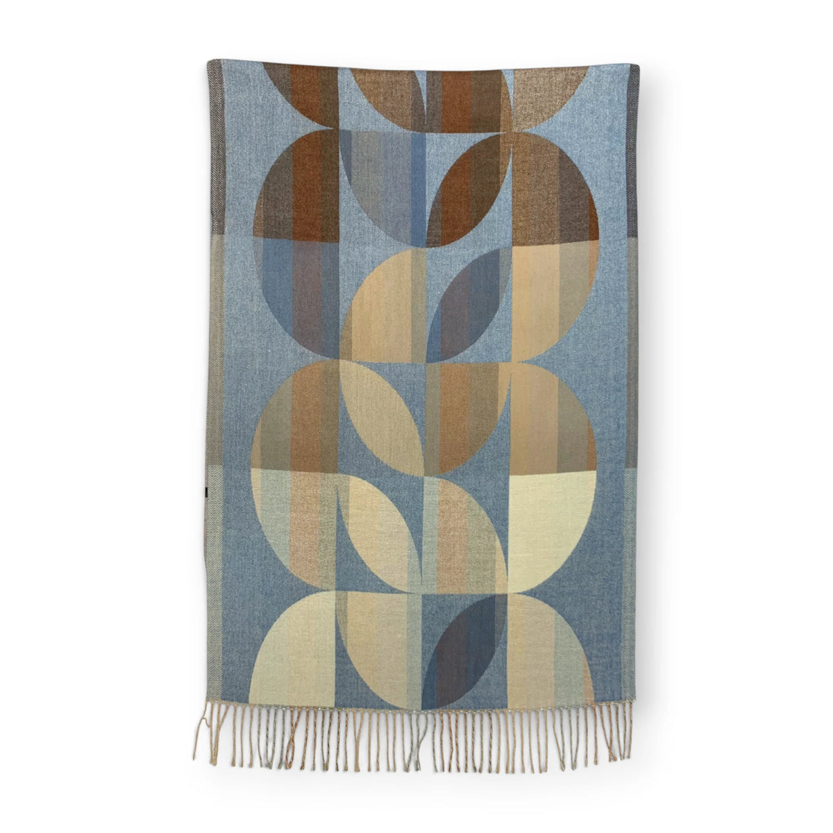 Precious Geometric Circle Wool Blend Scarf