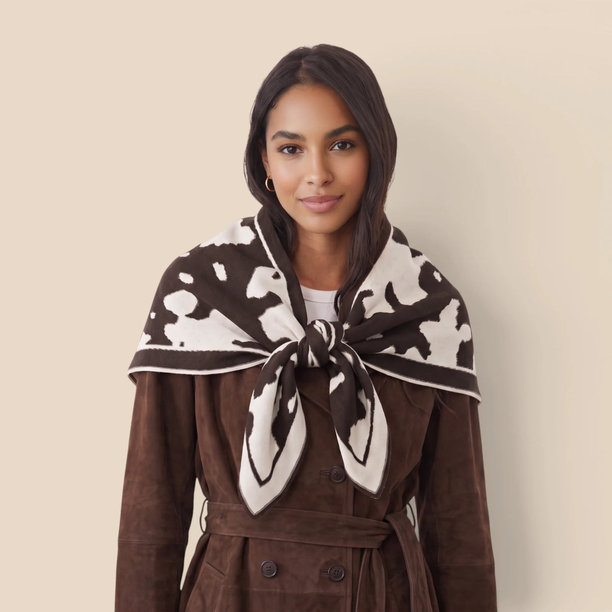 Precious Camouflage Wool Blend Scarf