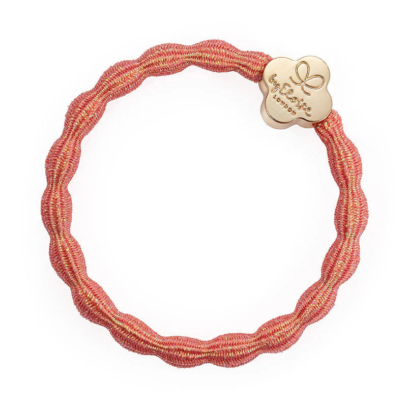 By Eloise Metallic Gold Quatrefoil Coral Hair Band