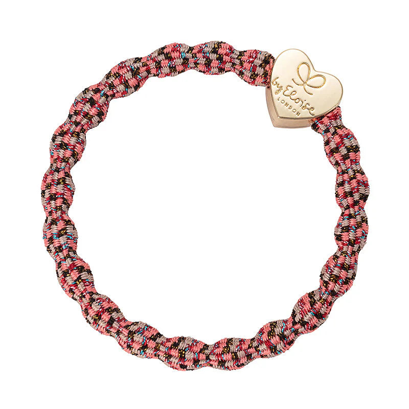 By Eloise Metallic Gold Heart Berries Hair Band
