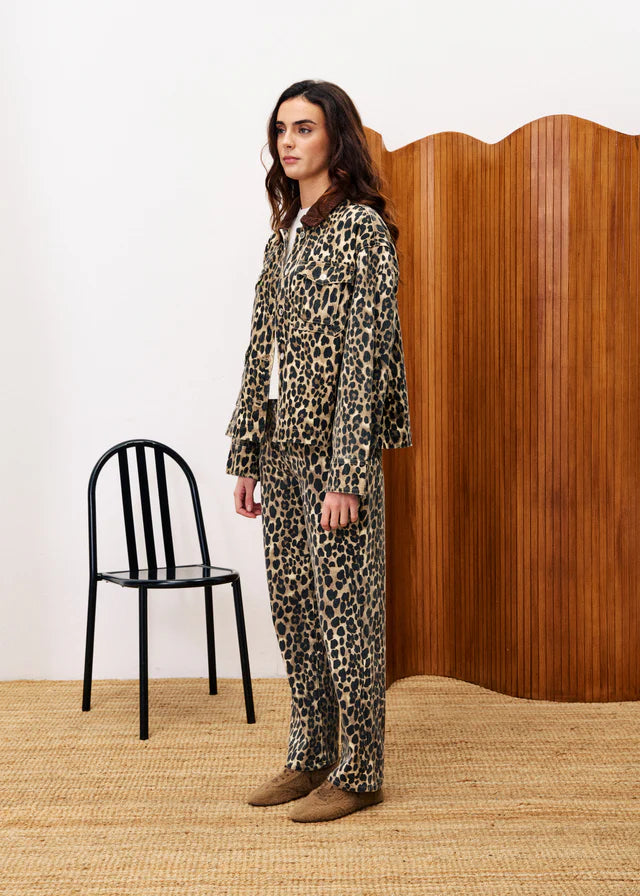 FRNCH Munchkin Leopard Print Jacket