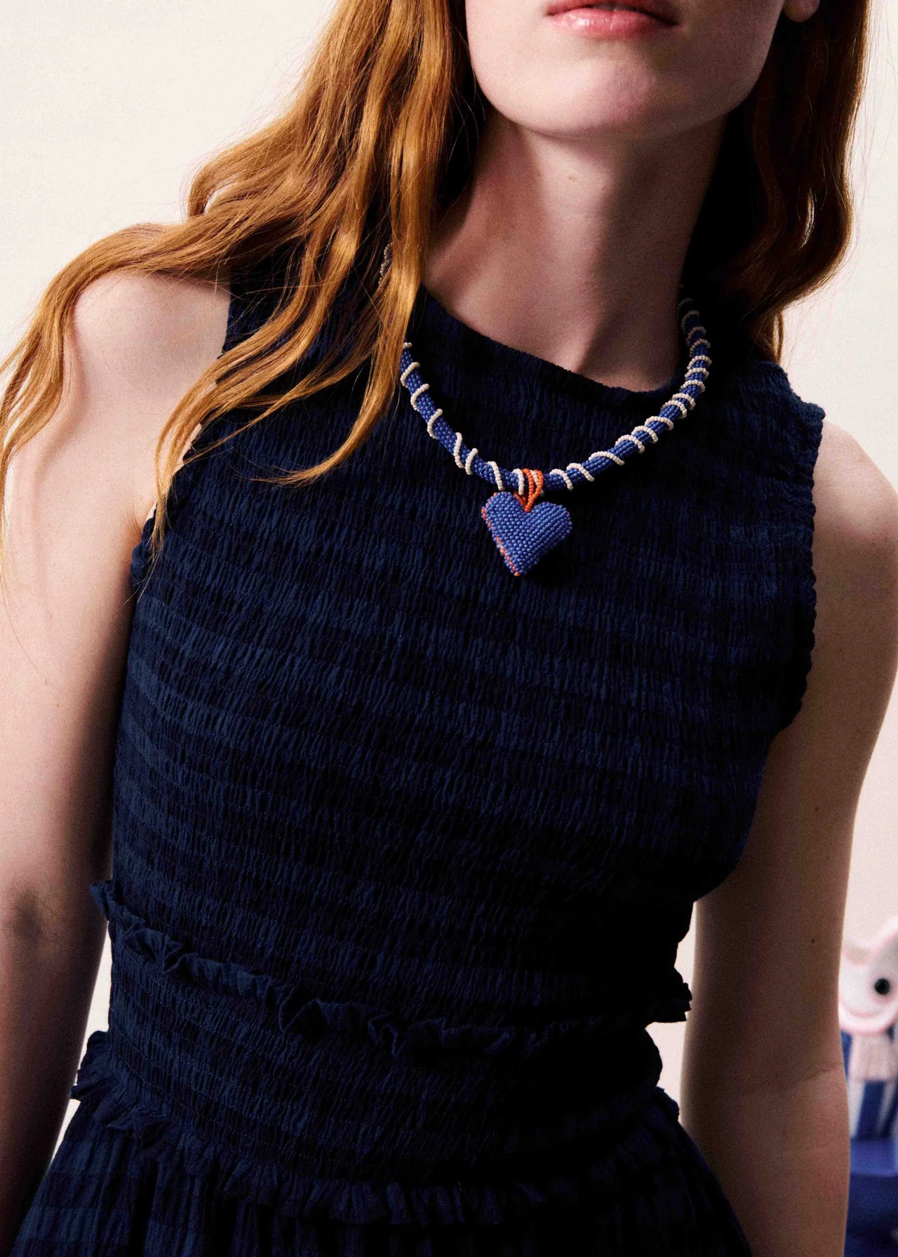 FRNCH Saquarema Navy Blue Dress