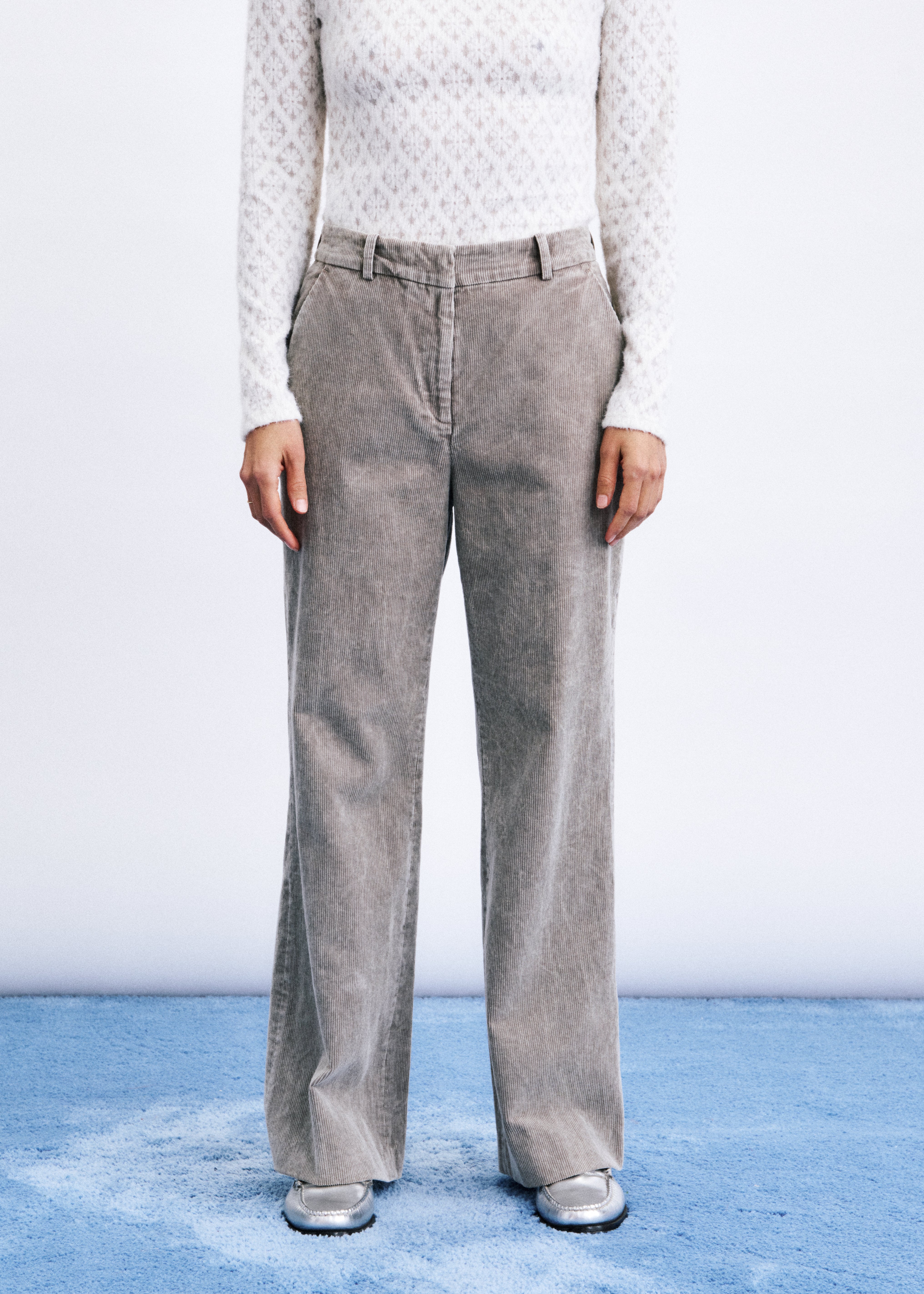 Frnch Tission Grey Trousers