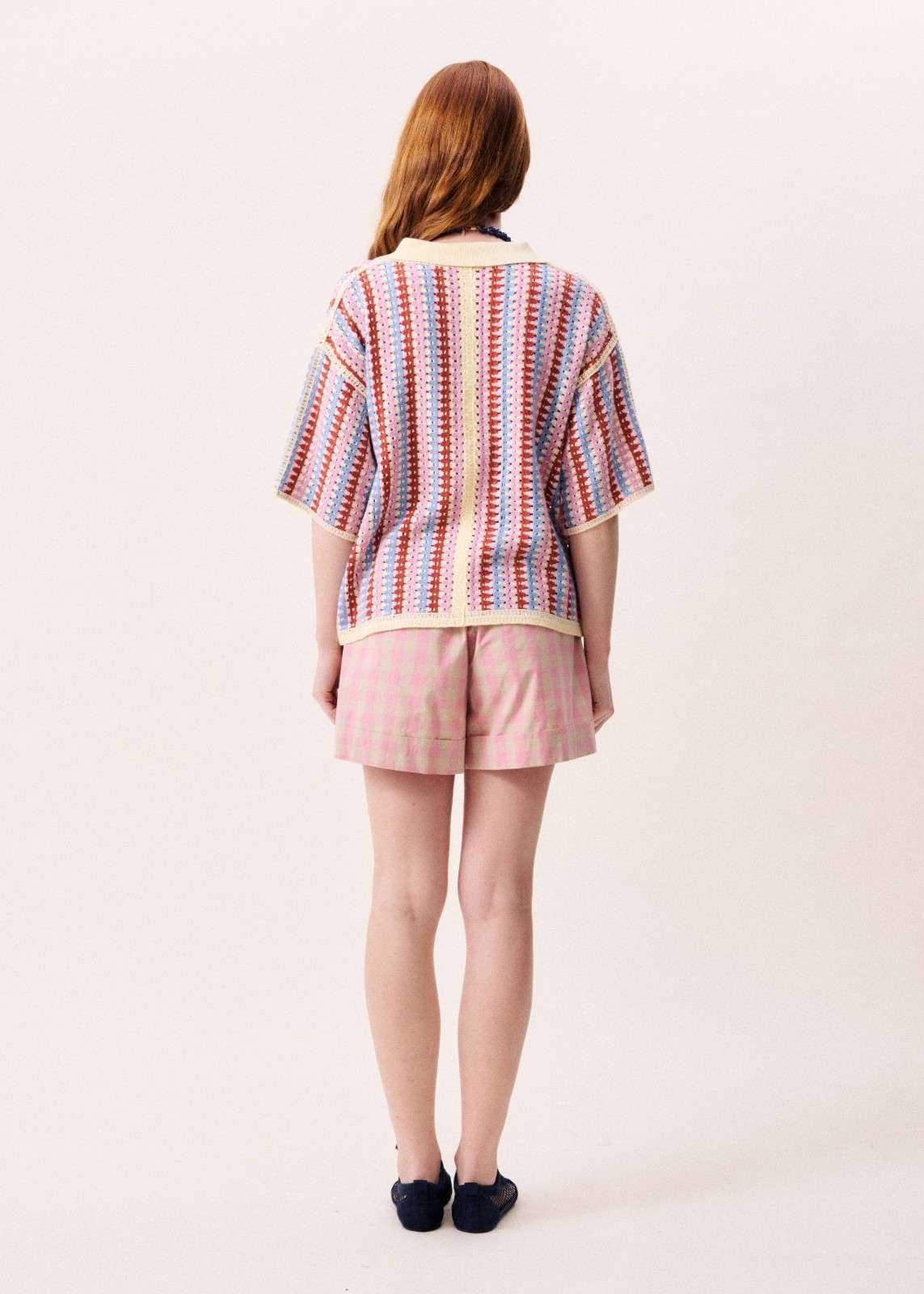 FRNCH Missy Violine Knit Top
