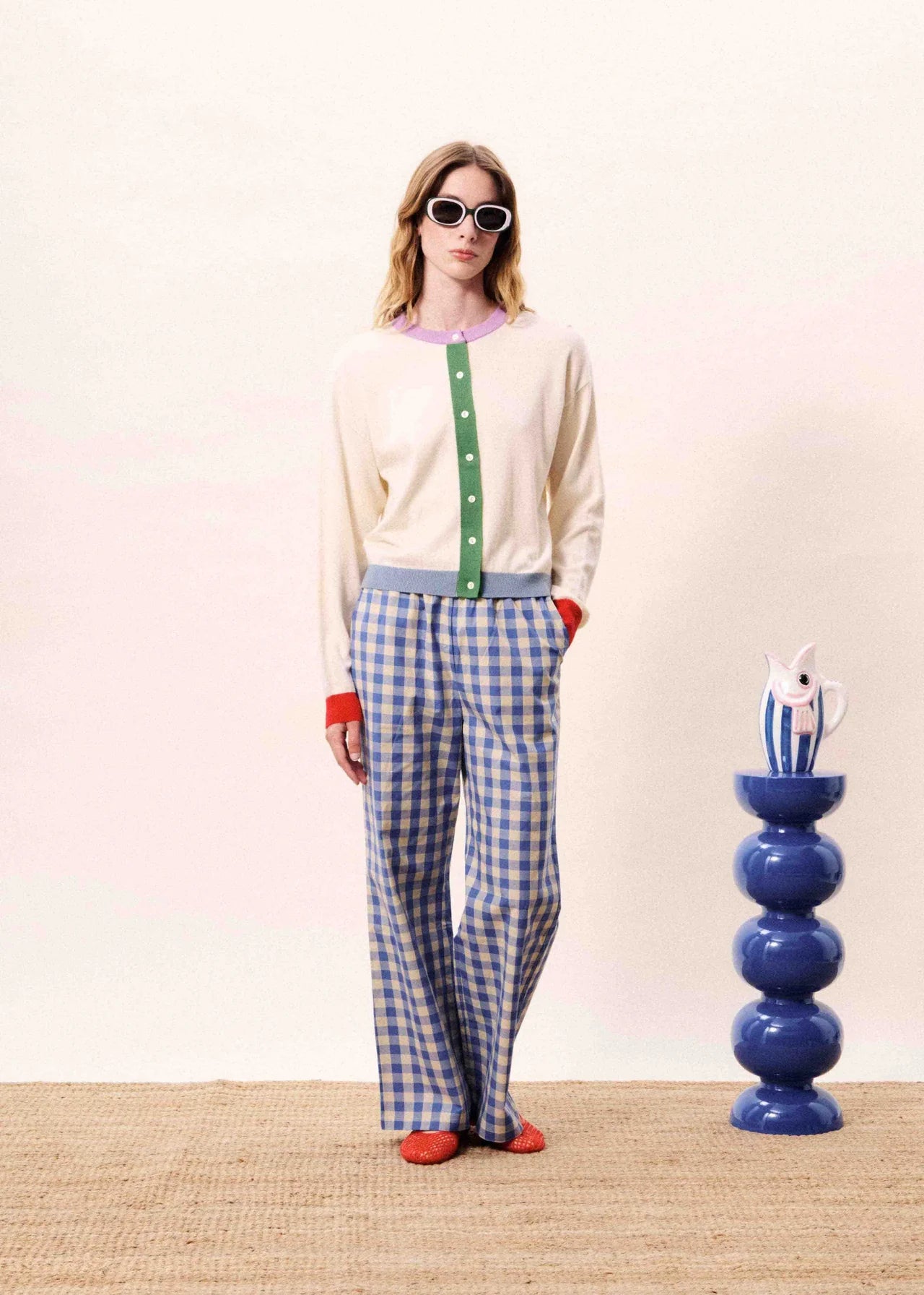 FRNCH Patrick Creme Cardigan