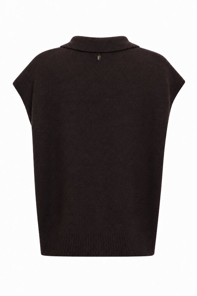 Frnch Minthe Brown Vest