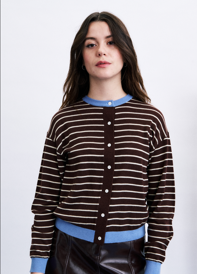 Frnch Kastro Brown Cardigan