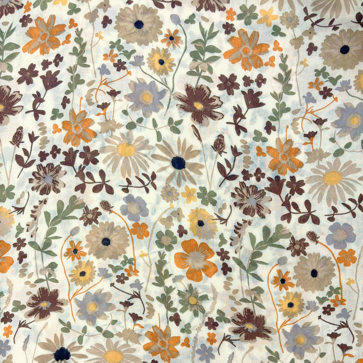 Precious Daisy Garden Cotton Blend Scarf