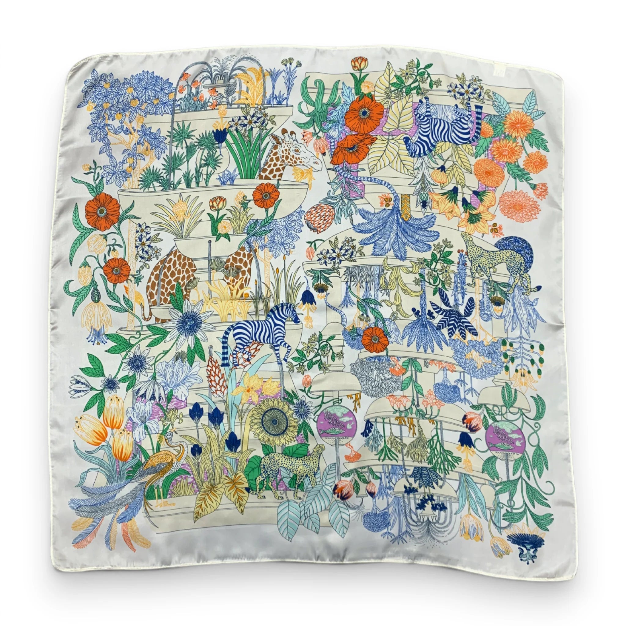 Precious Jungle Square Silk Touch Scarf