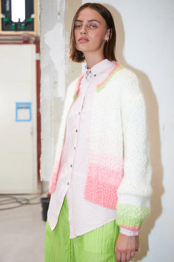 Dawn x Dare Gabi Pink & Cream Ombre Cardigan