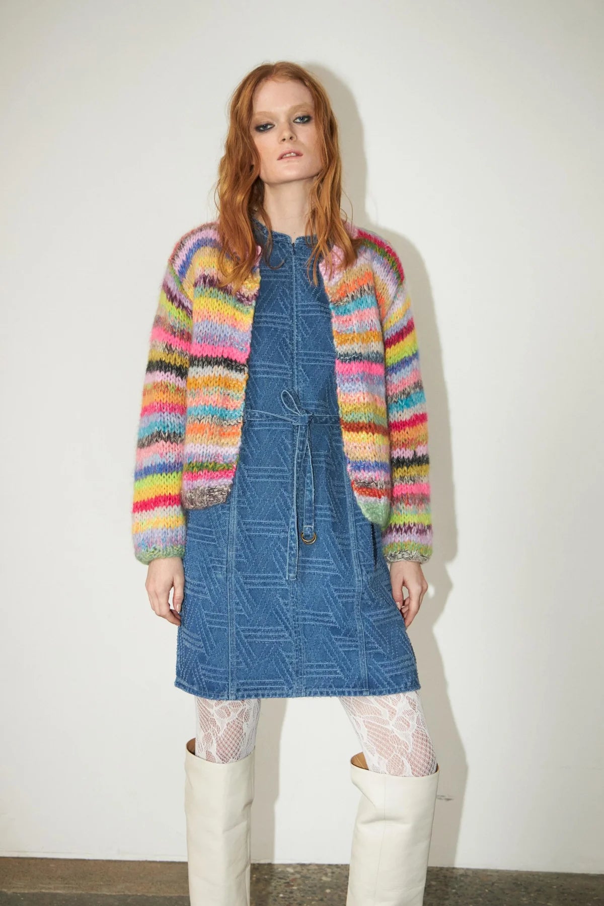 Dawn x Dare Gabi Multi Stripe Cardigan