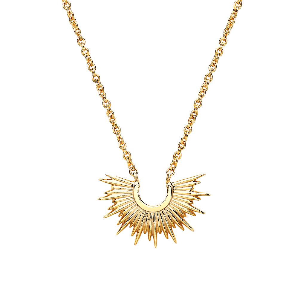 Estella Bartlett Half Sunburst Gold Necklace