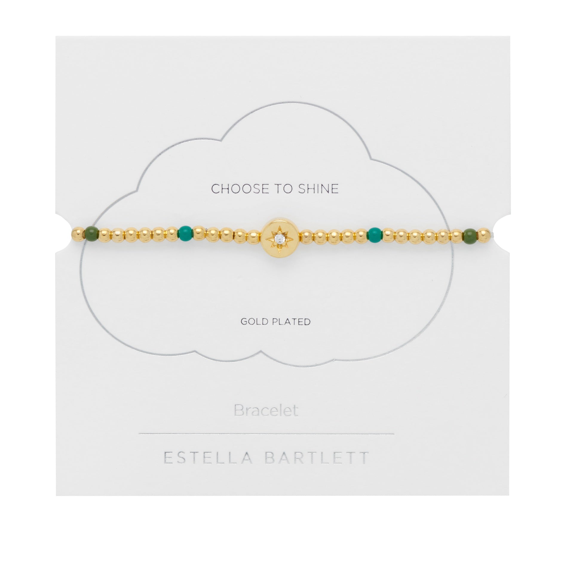 Estella Bartlett Enamel North Star Bead Bracelet