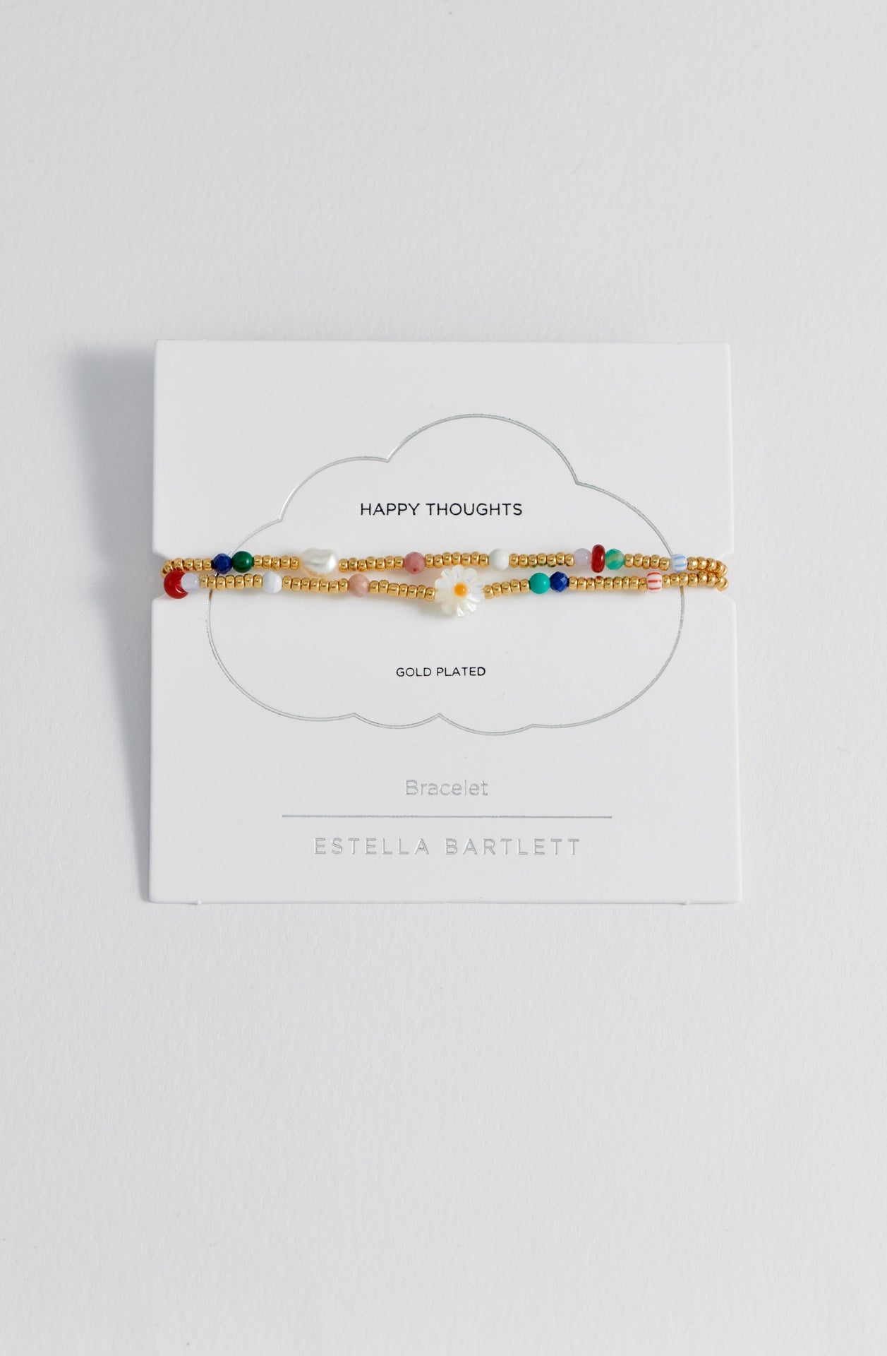 Estella Bartlett Mixed Glass, Pearl and Gemstone Duo Bracelet