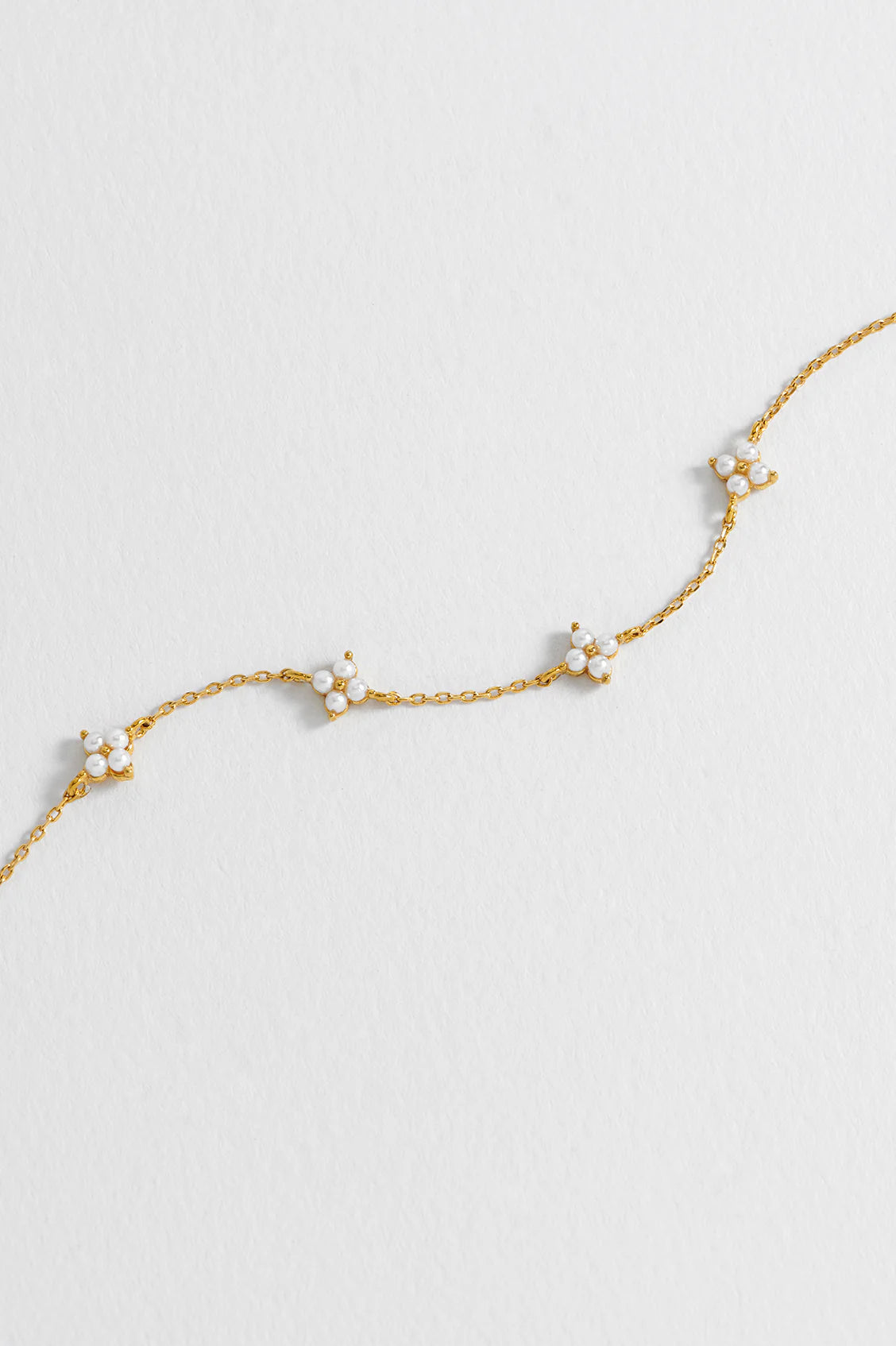 Estella Bartlet Pearl Multi Flower Bracelet