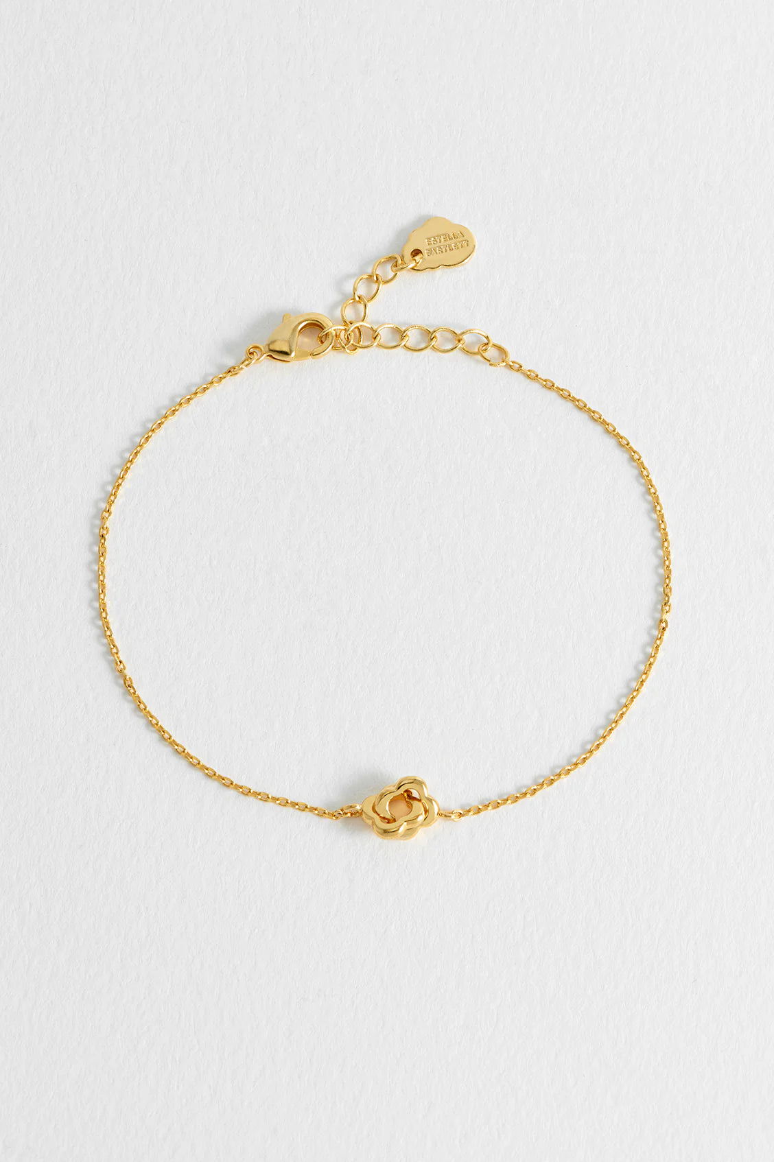 Estella Bartlet Gold Double Linked Flower Bracelet