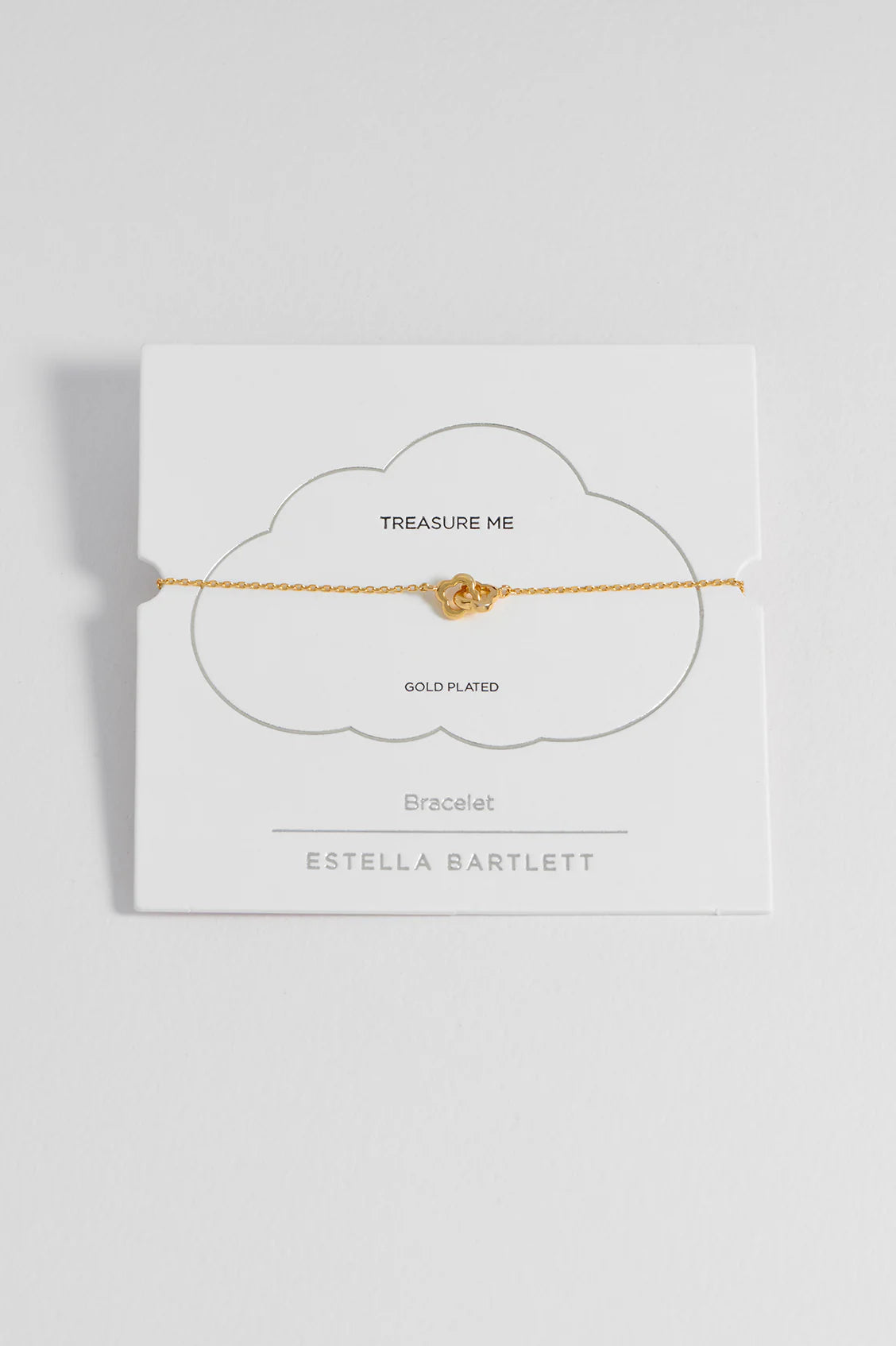 Estella Bartlet Gold Double Linked Flower Bracelet