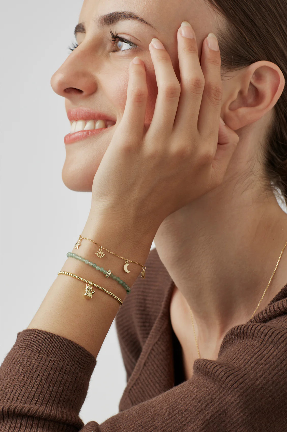 Estella Bartlett Evil Eye Moon and Stars Bracelet