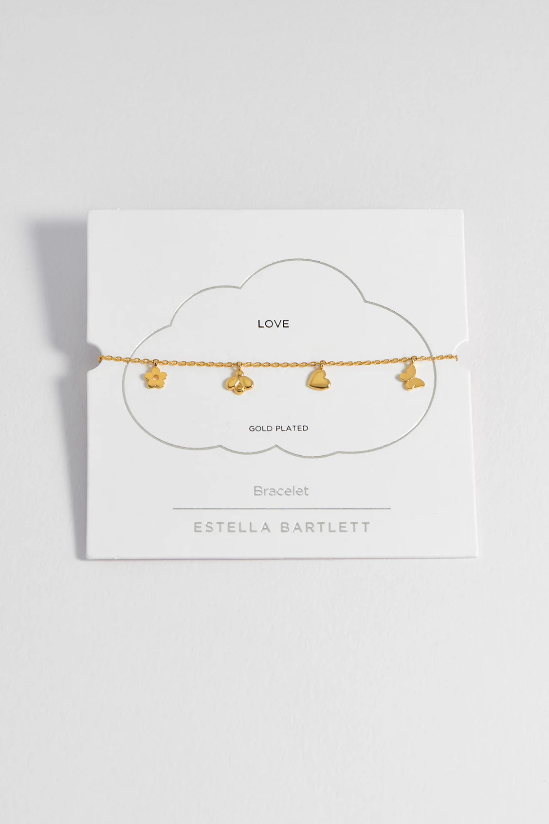 Estella Bartlet Gold Bee and Butterfly Charm Bracelet