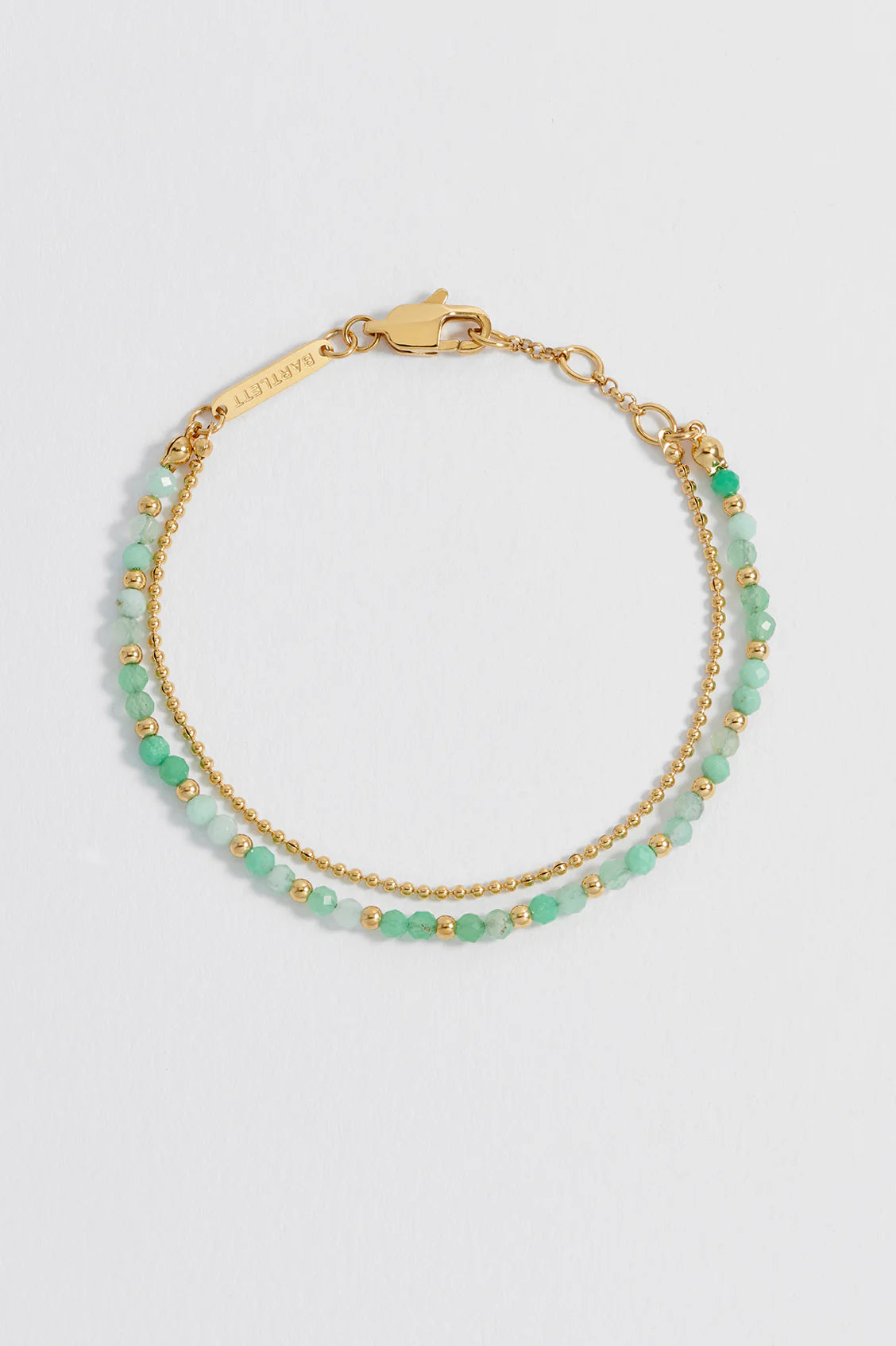 Estella Bartlett Green Gemstone Duo Bracelet